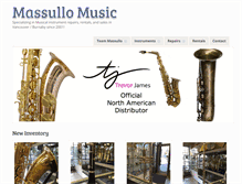 Tablet Screenshot of massullomusic.com